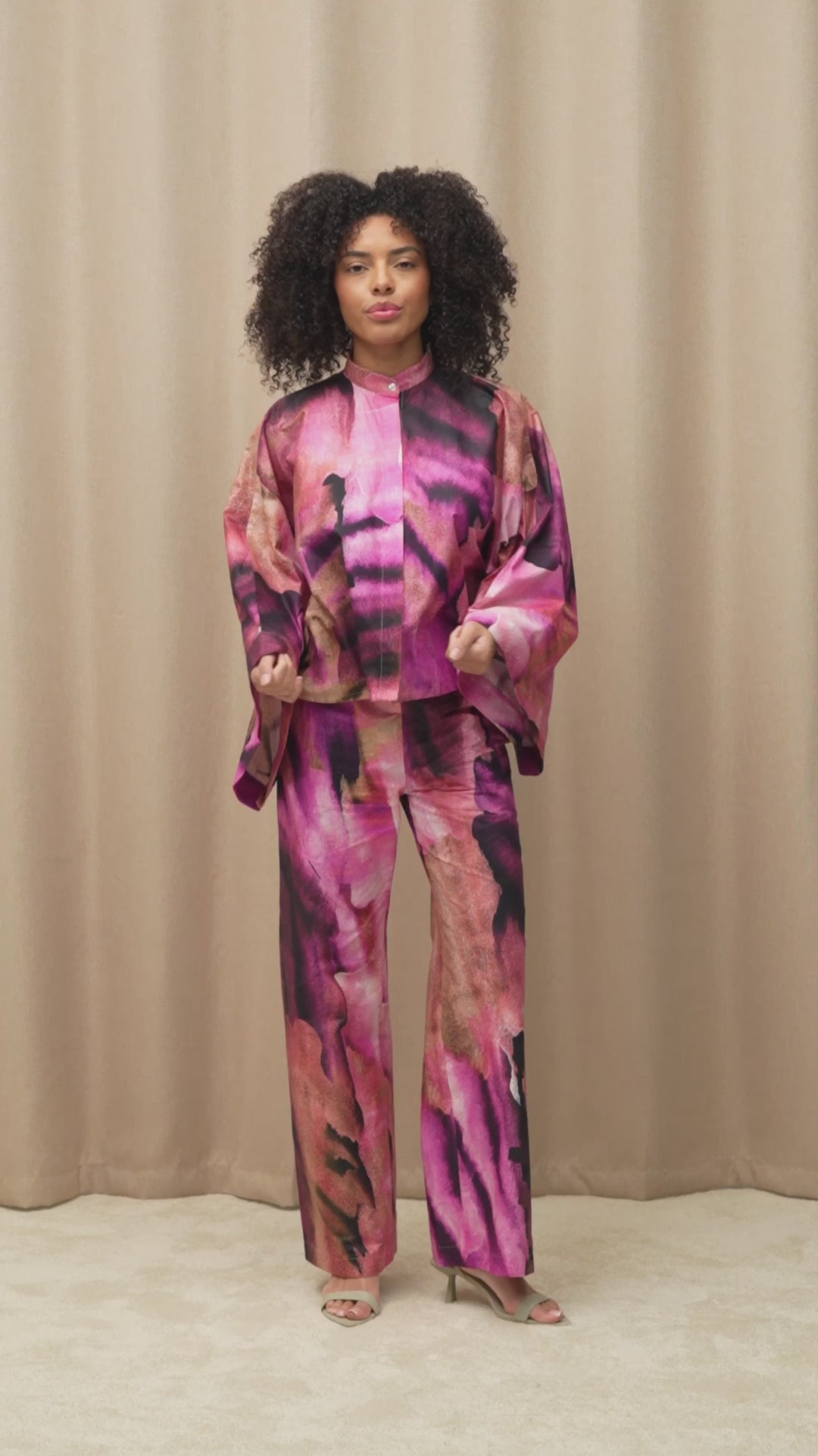 Chemise kimono NADRE - Rose